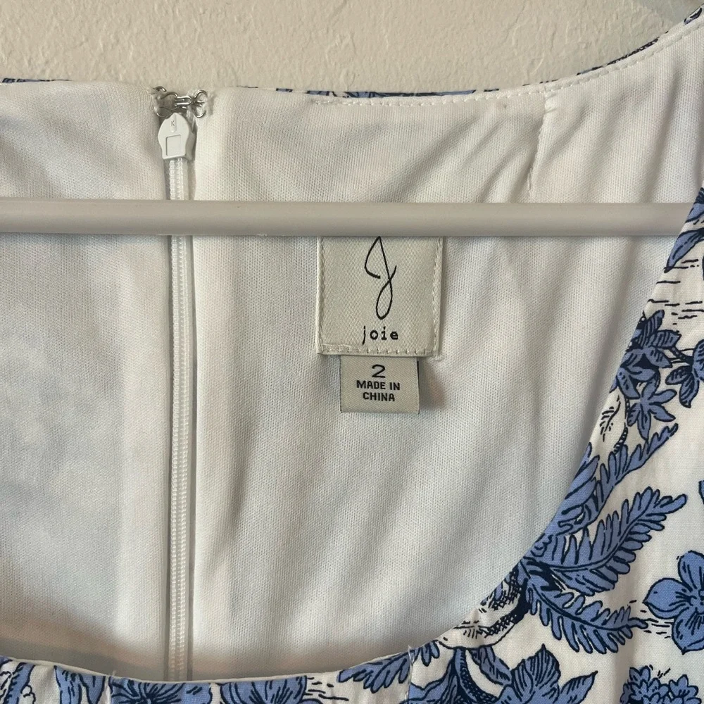 Joie NWOT Tropical Dog Print Dress - Picture 7 of 7